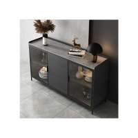 Multifunctional Storage Cabinet Modern Minimalist Console Cabinet Italian Luxury Slate Sideboard