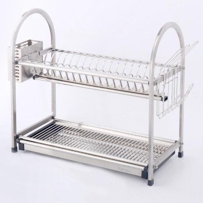 Kitchen stainless steel 201/304 drying dish racks with accessories