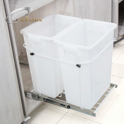 modern cabinet pull out or slide out trash can