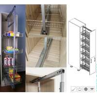 Kitchen cabinet tall pantry units storage baskets