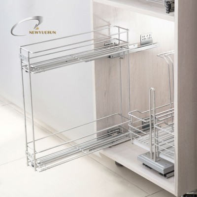 Side mounted wire drawer basket organizer