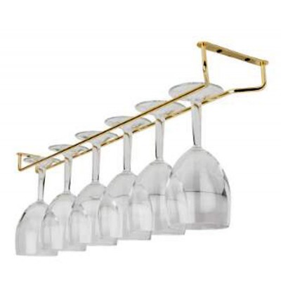 Guangdong foshan shunde metal wire single rail wine glass stemware hanger rack cup holder