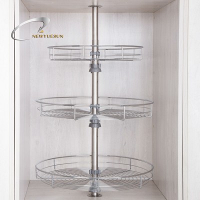 kitchen cabinet 2 tiers corner wire lazy susan