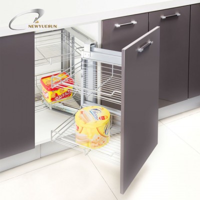 Kitchen magic corner cabinet slide out storage drawer basket